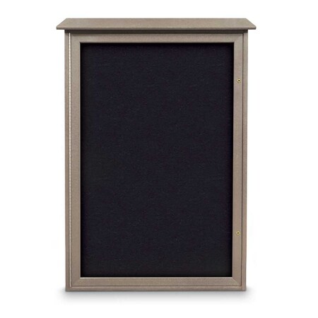 United Visual Products Indoor Enclosed Combo Board, 72"x36", White Frame/Blue & Cobalt UVCB7236W-BLUE-COBACC